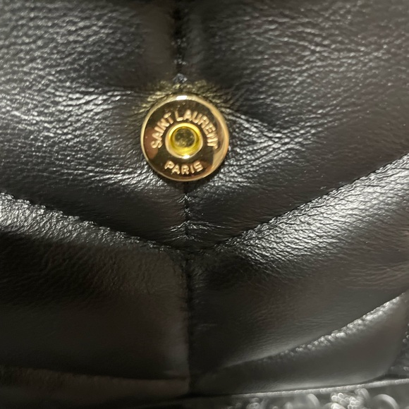 YVES SAINT LAURENT PUFFER TOY QUILTED LEATHER SHOULDER BAG IN BLACK - Picture 4 of 4